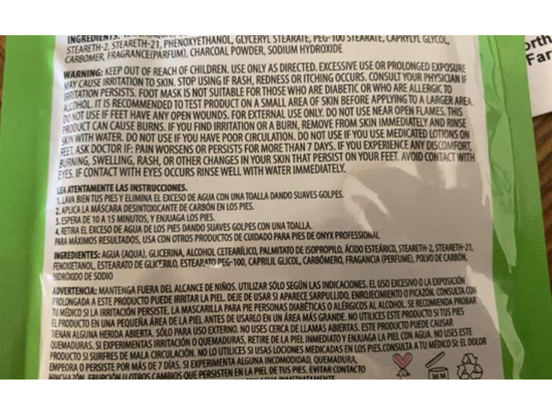 Onyx Professional Detox Charcoal Mask, Mint, 2 fl oz/59 mL