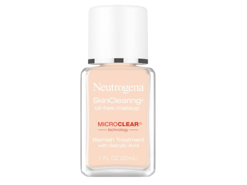 Neutrogena Skin Clearing Liquid Makeup, Classic Ivory, 1 fl oz/30 mL
