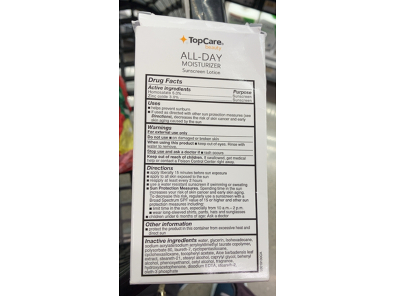 Topcare Beauty All-Day Moisturizer Sunscreen Lotion, SPF 15, 6 fl oz/177 mL