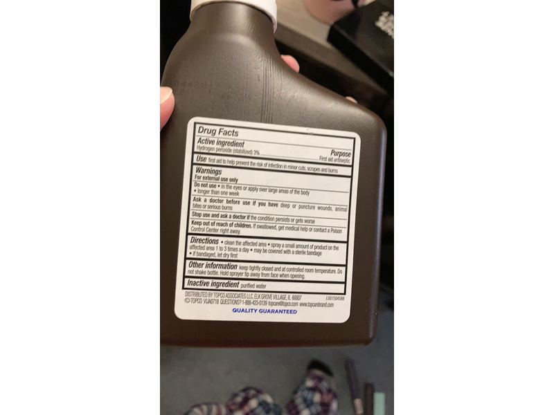 Topcare Health 3% USP Hydrogen Peroxide Antiseptic, 10 fl oz/295 mL