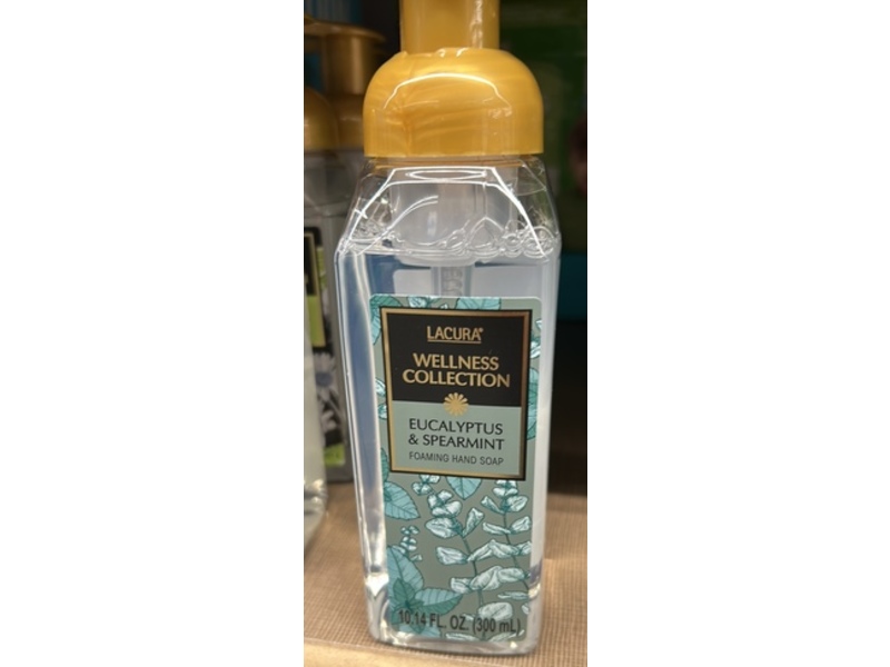 Lacura Wellness Collection Foaming Hand Soap Eucalyptus & Spearmint, 10.14 fl oz/300 mL