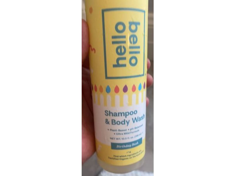 Hello Bello Baby Shampoo + Body Wash, Birthday Cake, 10 fl oz/296 mL