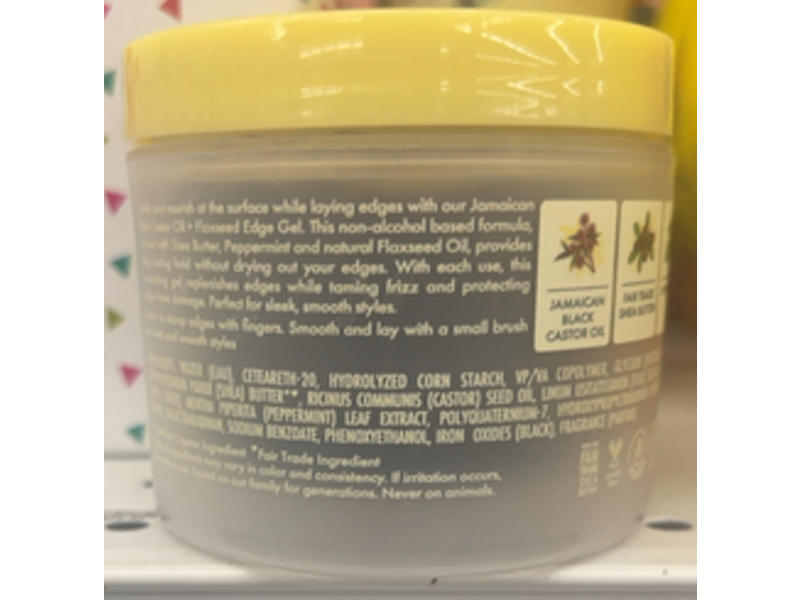 Shea Moisture Edge Gel, Shea Butter, Peppermint, 3.5 oz/99 g