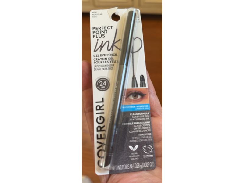 Covergirl Perfect Point Plus Ink Gel Eye Pencil, Metallic Slate 290, 0.009 oz/0.28 g