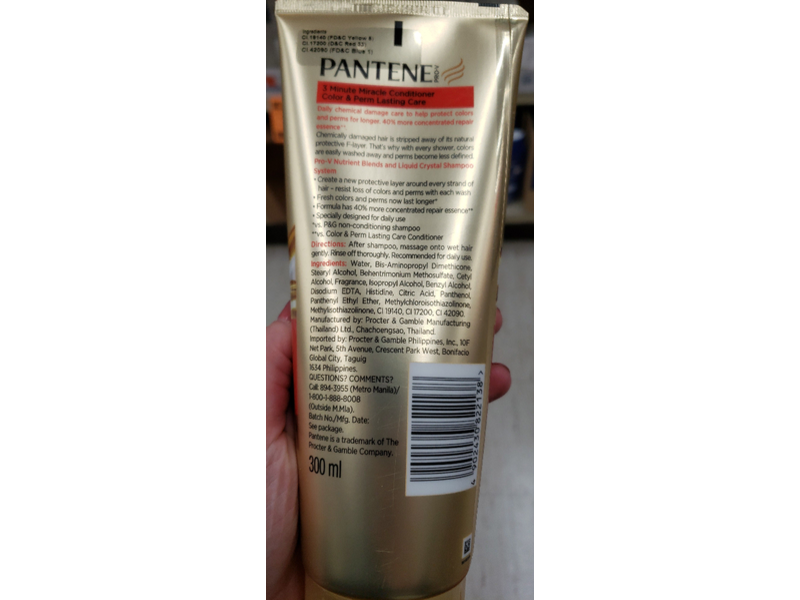 Pantene Pro-V 3 Minute Miracle Conditioner,10.14 fl oz/300 mL