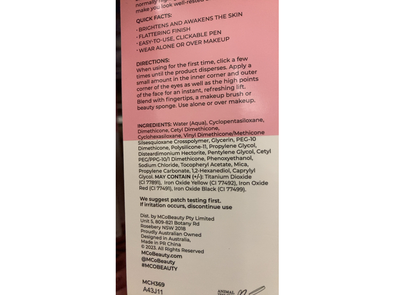 Mco Beauty Luminous Highlighter Pen, 2, 0.08 fl oz/2.5 mL