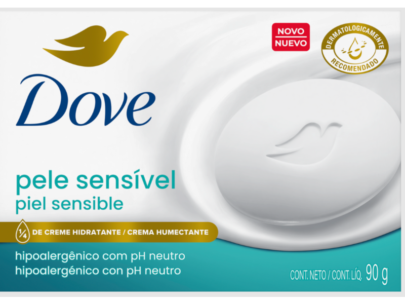 Dove Sensitive Skin Bar Soap, 90 g