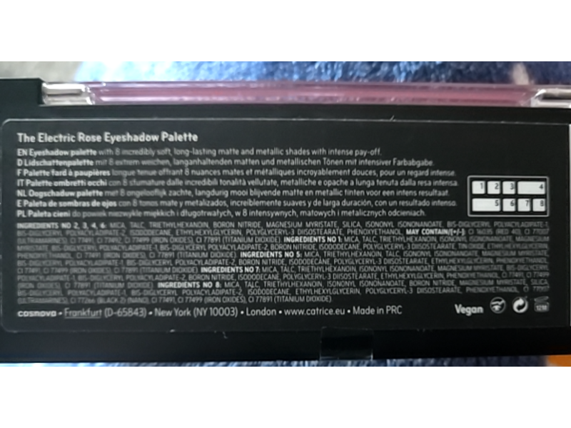Catrice Cosmetics Eyeshadow Palette, The Electric Rose, 0.31 oz/9 g