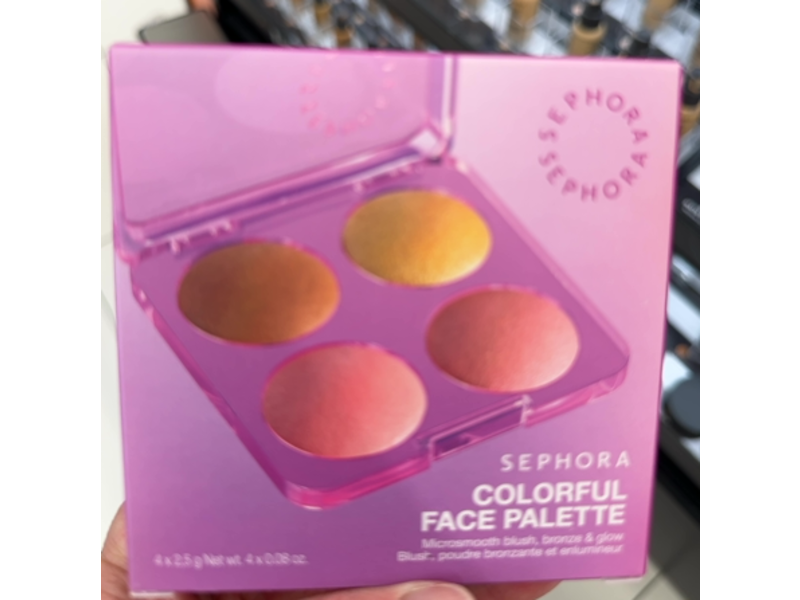Sephora Colorful Face Palette, Medium To Tan, 0.08 oz/2.5 g