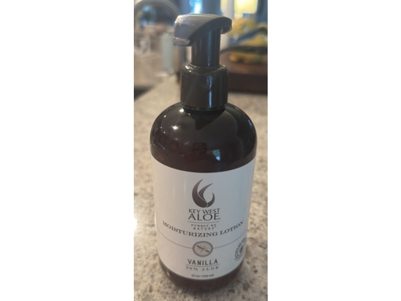Key West Aloe Moisturizing Lotion, Vanilla, 12 oz/340 mL
