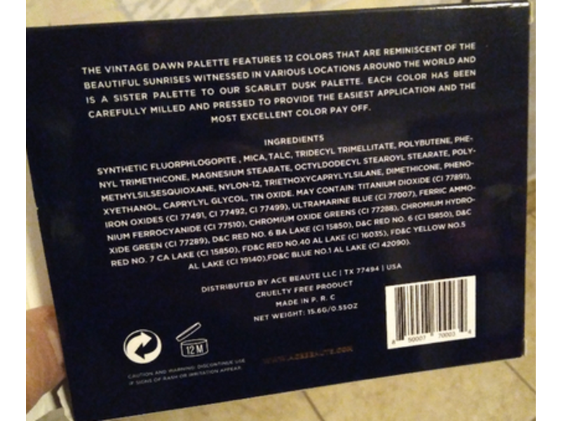 Ace Beaute Vintage Dawn Eyeshadow Palette