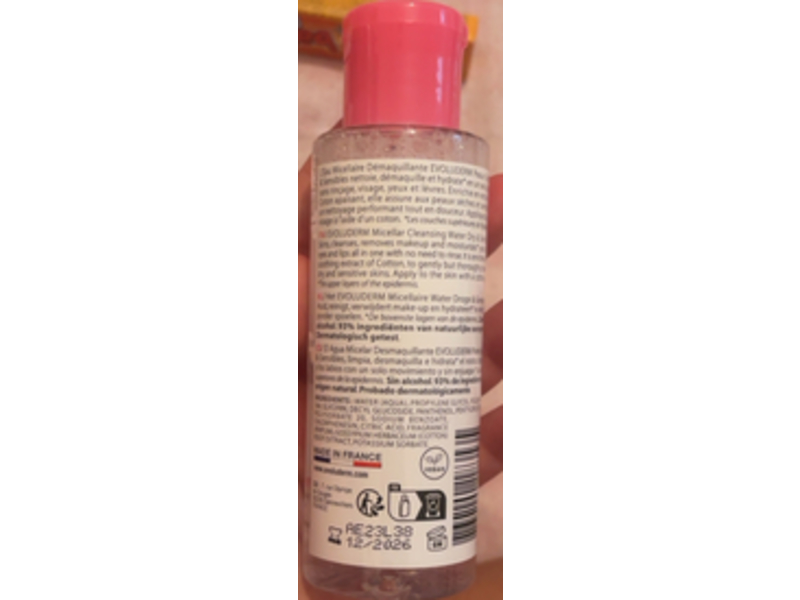 Evoluderm Dry & Sensitive Skins Micellar Cleansing Water, 3.38 fl oz/100 mL