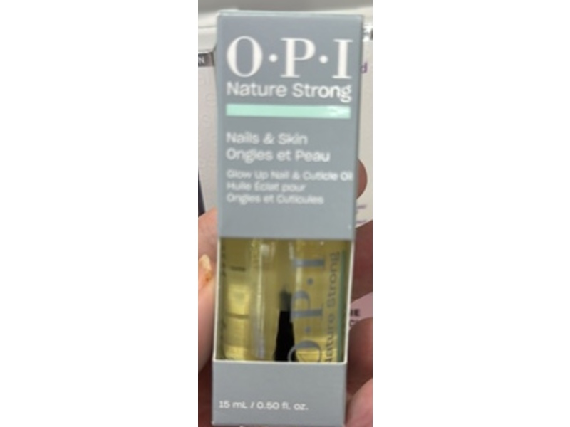 OPI Nature Strong Glow Up Nail & Cuticle Oil, 0.5 fl oz/15 mL