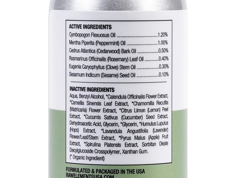 Raw Elements Protect Bug Repellent, Botanical Citrus Mint, 4 oz/118 mL