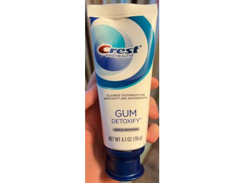 Crest Pro Health Fluoride Toothpaste, Gum Detoxify, Gentle Whitening, 4.1 oz/116 g