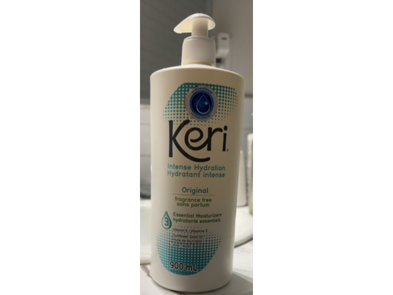 Keri Intense Hydration Lotion, Vitamin E + Sunflower Seed Oil & Aloe, 900 mL
