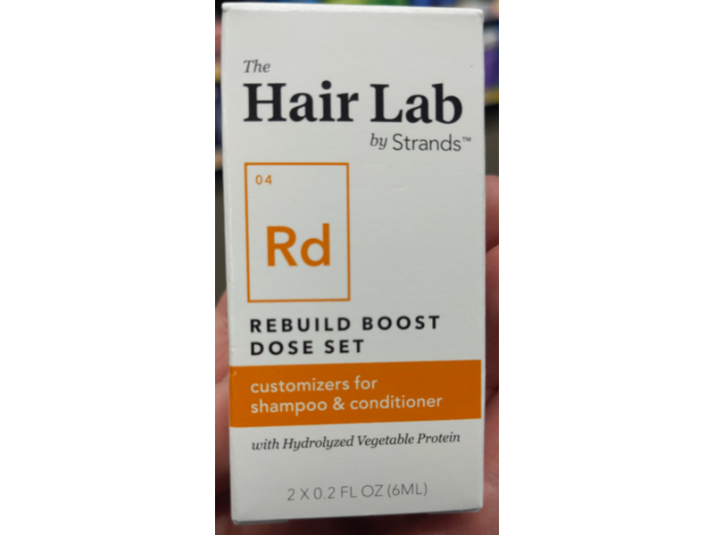 The Hair Lab By Strands, Rebuild Boost Dose Set, 04 Rd, 0.2 fl oz/6 mL
