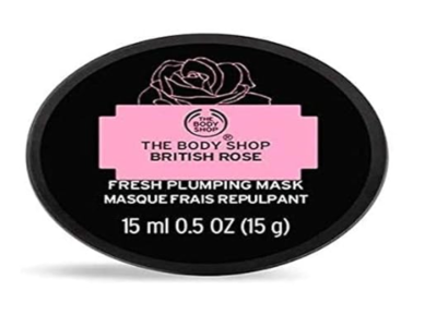 The Body Shop Fresh Plumping Mask, British Rose, 0.5 fl oz/15 mL
