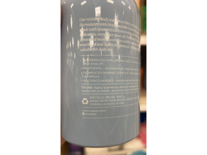 Saltair Skin Nourishing Serum Body Wash, Seacape, 17 fl oz/500 mL