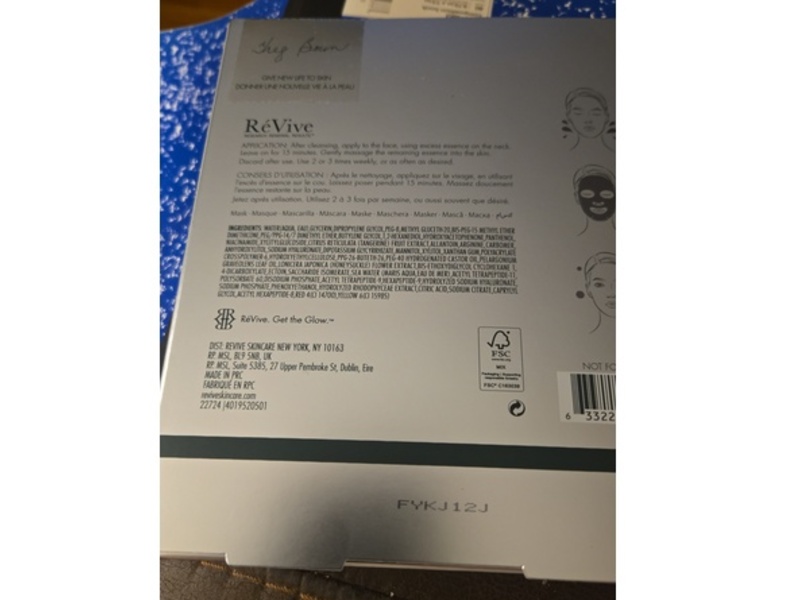 Revive Volumizing Anti-Wrinkle Face Mask, 5 Count