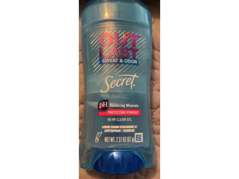 Secret Out Last Antiperspirant/Deodorant, Sweat & Odor, Protecting Powder, 2.37 oz/67 g