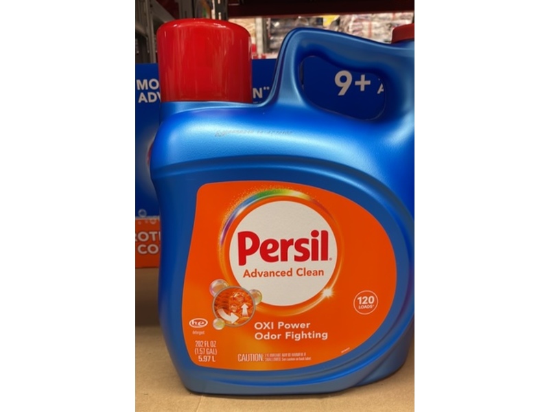 Persil Advanced Clean Oxi Power + Odor Fighting Detergent, 120 Loads, 202 fl oz/5.97 L