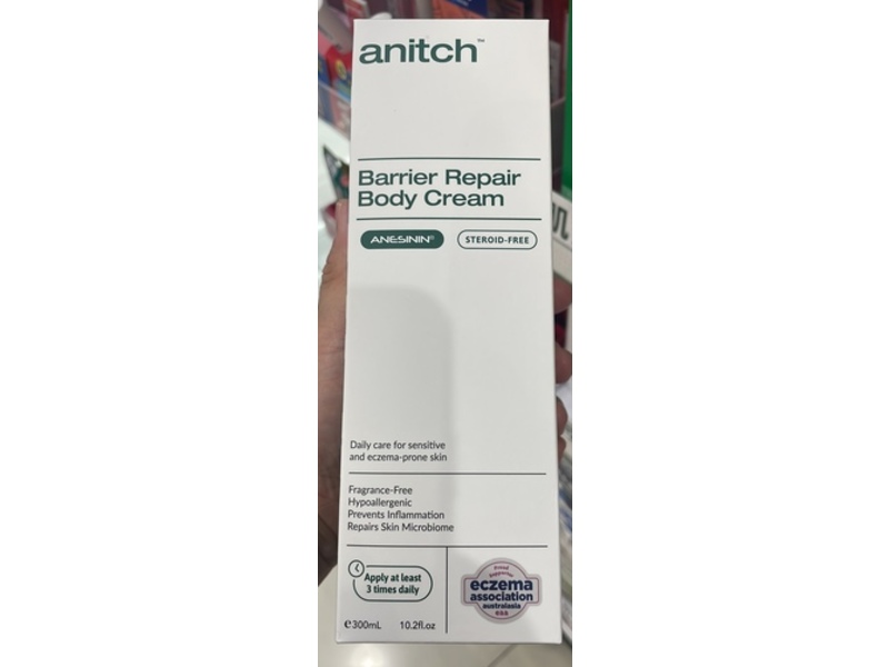Anitch Barrier Repair Body Cream, 10.2 fl oz/300 mL