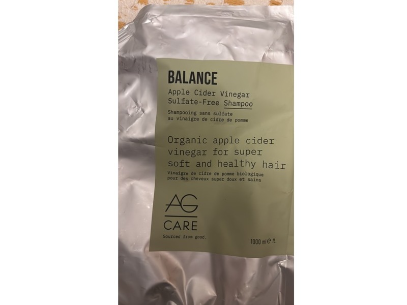 AG Care Balance Shampoo, Apple Cider Vinegar, 1000 mL