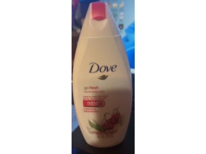 Dove Nutrium Moisture Go Fresh Revive Body Wash, Pomegranate And Lemon Verbena Scent, 200 mL