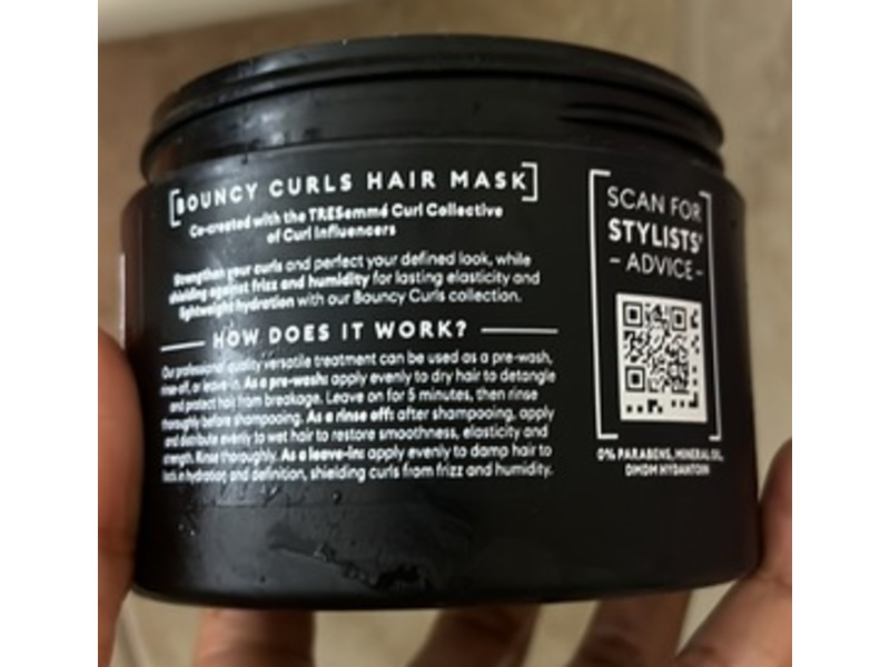TRESemme Multi-Tasking Hair Mask, Bouncy Curls, 8 fl oz/236 mL
