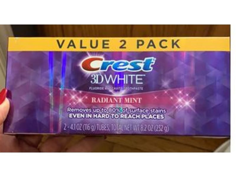 Crest 3D White Radiant Mint, 4.1 oz/116 g