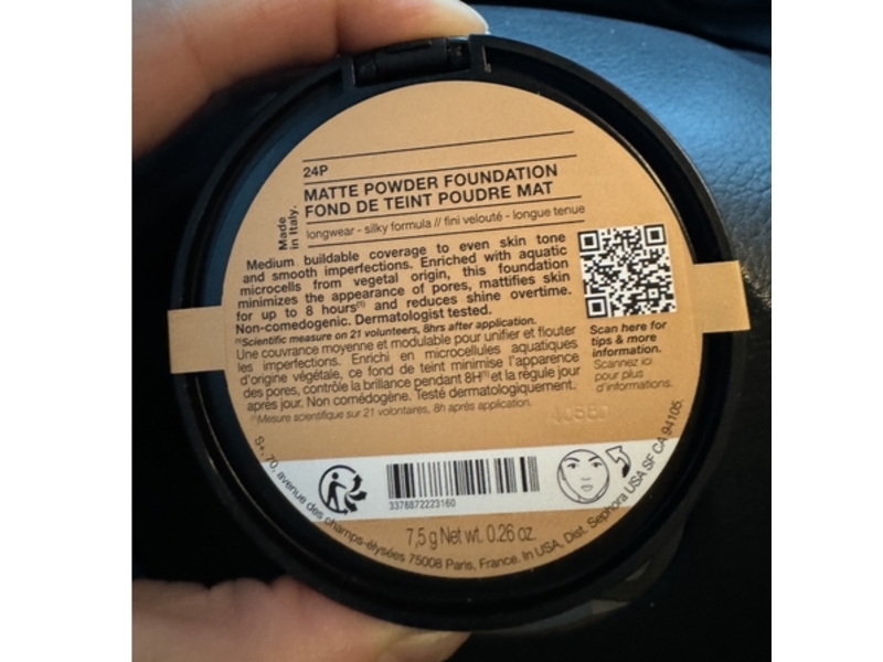 Sephora Matte Powder Foundation, 24P, 0.26 oz/7.5 g