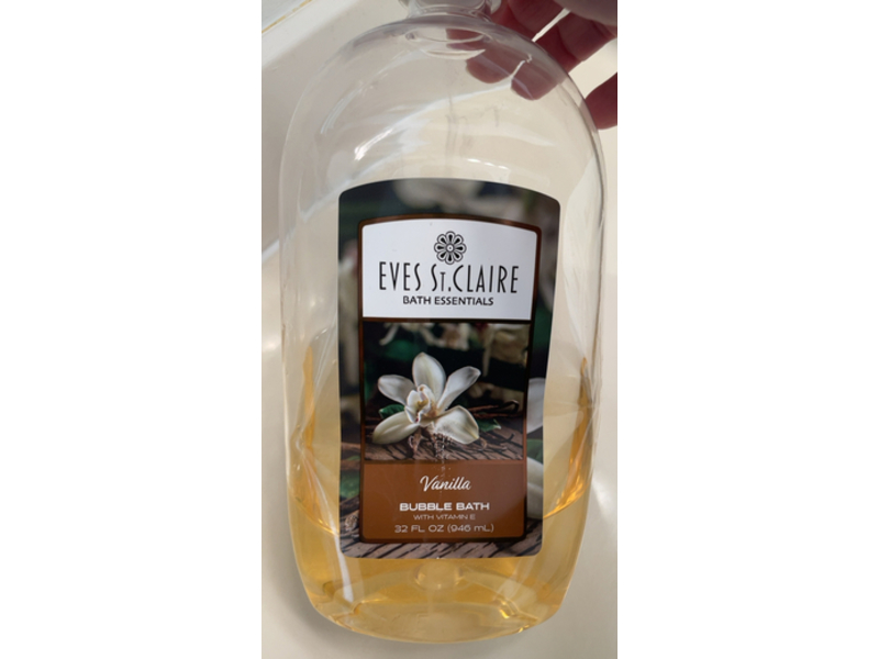 Eves St.Claire Bubble Bath, Vanilla, 32 fl oz/946 mL, Pack Of 5