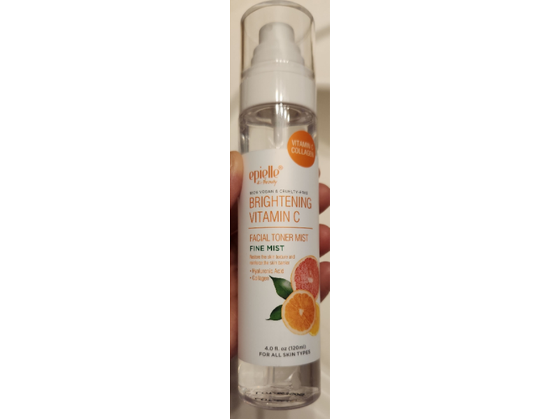 Epielle Brightening Vitamin C Facial Toner Mist, Hyaluronic Acid & Collagen, 4.0 fl oz/120 mL