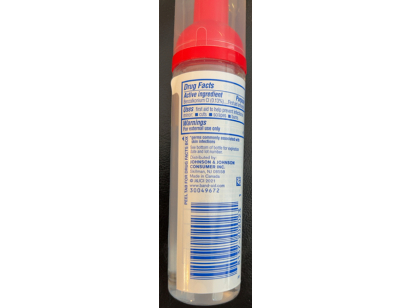 Band - Aid Antiseptic Cleansing Foam, 2.3 fl oz/68 mL