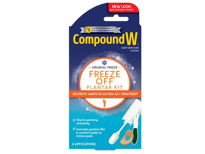 Compound W Freeze Off Palnter Wart Remover Kit, Original Freeze, 12 Count, 8 Applications