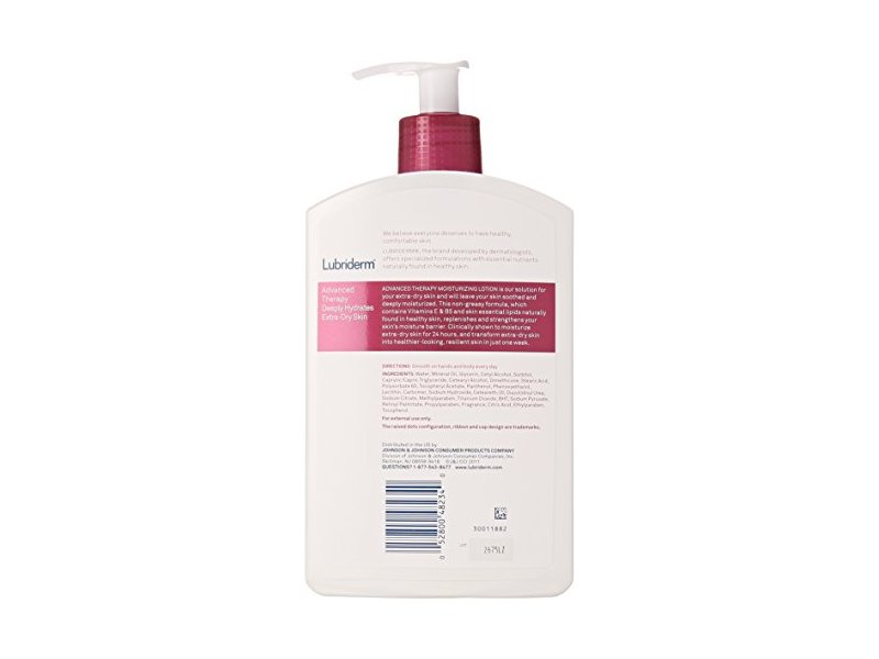 Lubriderm Advanced Therapy Lotion for Extra-Dry Skin, 16 oz / 473 mL (Pack of 2)