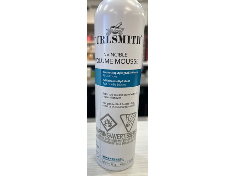 Curlsmith Invincible Volume Mousse, 6.8 oz/193 g