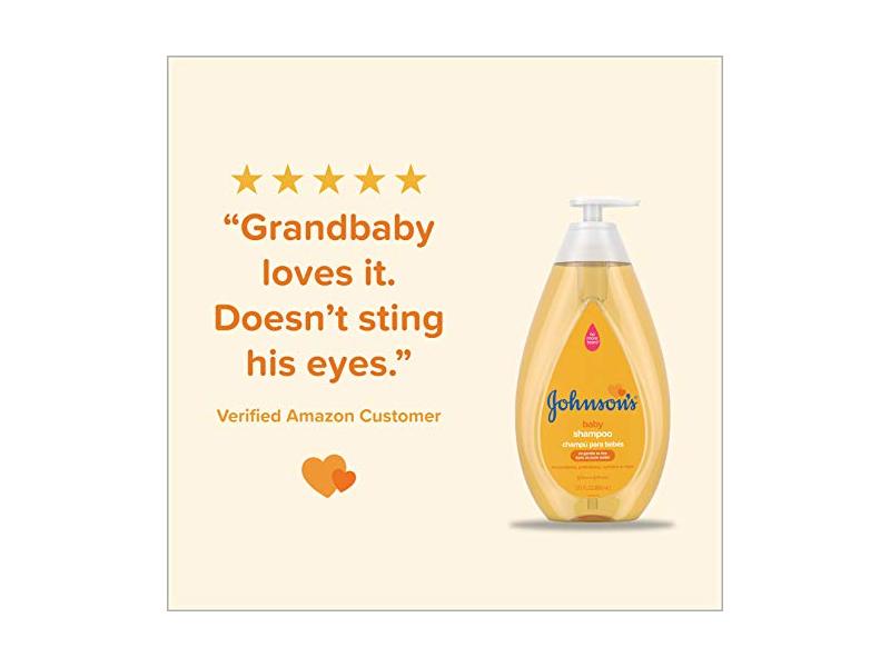 Johnson's Baby Shampoo, 40.8 fl oz/1200 mL, Pack of 12
