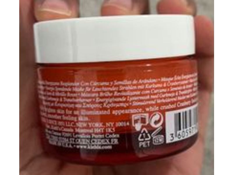 Kiehl's Energizing Radiance Masque, Turmeric & Cranberry Seed, 0.95 fl oz/28 ml