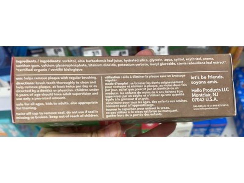 Hello Fluoride Free Toothpaste, Watermelon, 88 mL