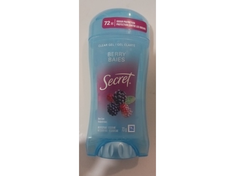Secret Clear Gel Antiperspirants & Deodorants, Berry Baies, 73 g
