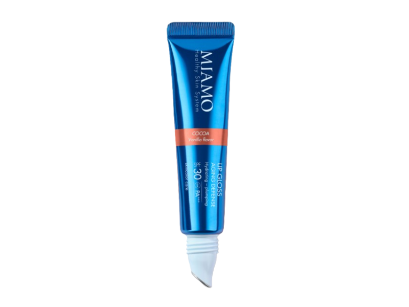 Miamo Lip Gloss Aging Defense, Cocoa, SPF 30 PA+++, 0.50 fl oz/15 mL