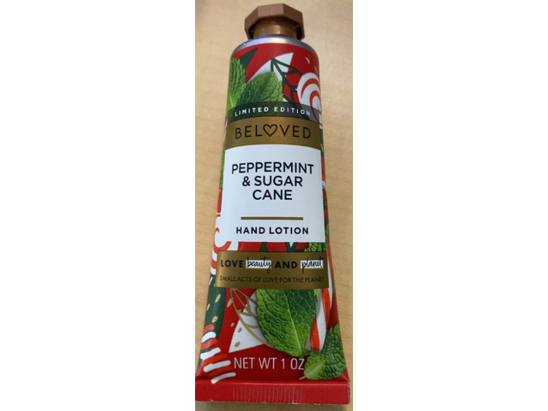 Beloved Hand Lotion, Peppermint & Sugar Cane, 1 oz