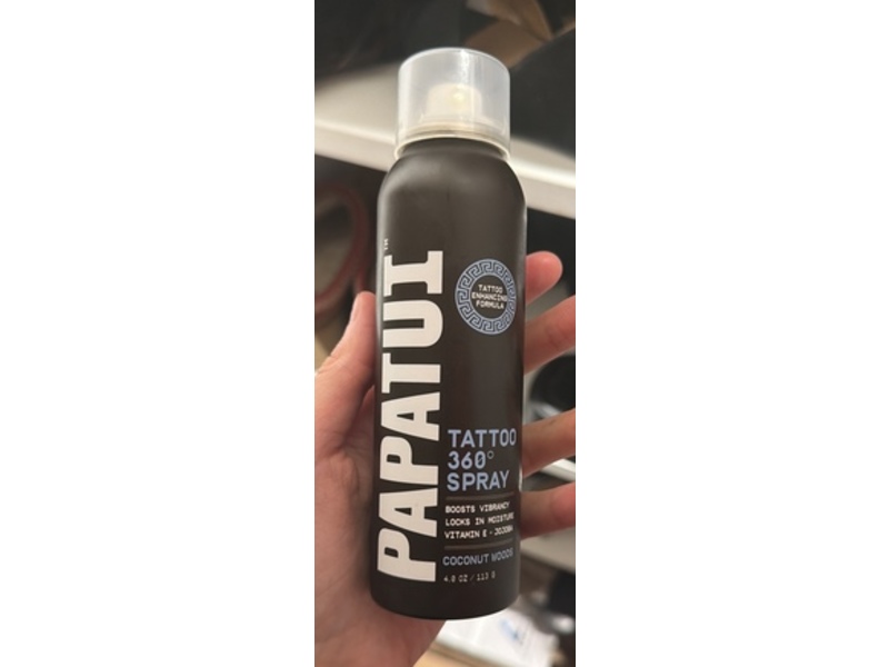Papatui Tattoo 360 Spray, Coconut Woods, 4 oz/113 g