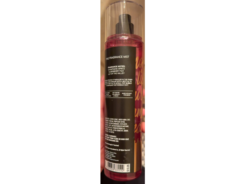 Bath & Body Works Emily In Paris Fine Fragrance Mist, Champagne In Paris, 8 fl oz/236 mL