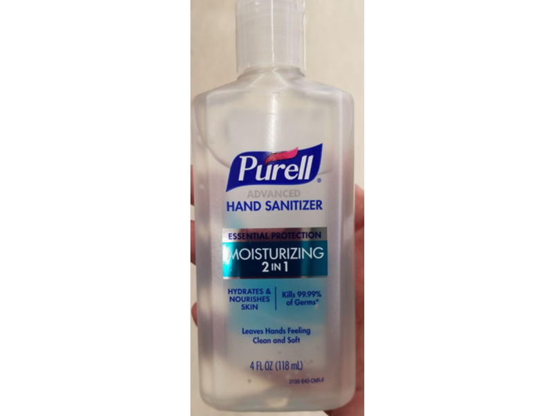 Purell Essential Protection Moisturizing 2 In 1 Hand Sanitizer, 4 fl oz/118 mL, Pack Of 6