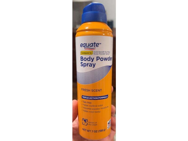 Equate Body Powder Spray, Fresh Scent, 7 oz/198 g