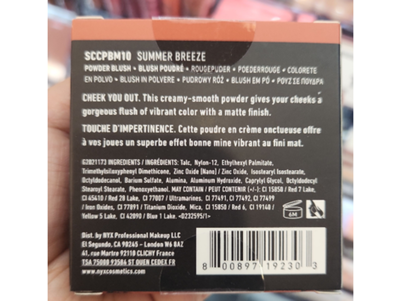 NYX Professional Makeup Sweet Cheeks Matte Creamy Powder Blush, Summer Breeze, 0.07 oz/5 g