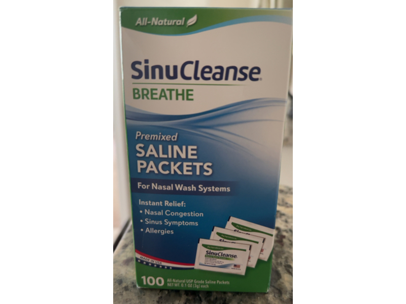 SinuCleanse Pre-Mixed Saline Packets, 100 Count